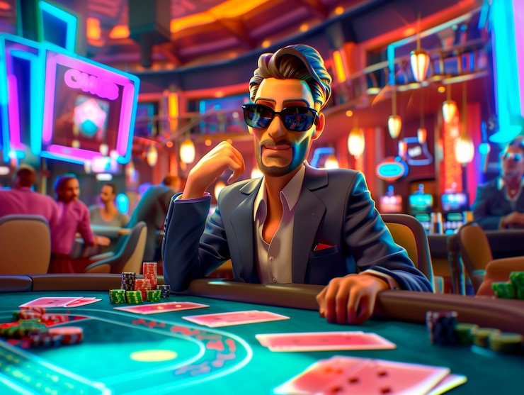 Antarmuka permainan kasino langsung yakuza4d dengan meja blackjack